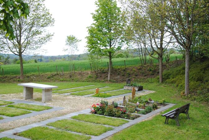 Muslimisches Grabfeld auf dem Friedhof in Ebersbach
